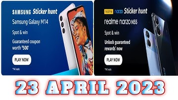 Amazon Funzone Sticker Hunt Quiz Answers Today| 23 APRIL 2023|  @dailyquiztime #amazon #amazonfunzon