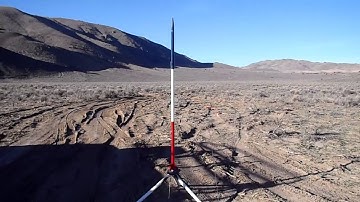 Estes Mean Machine model rocket launch E9-4 motor