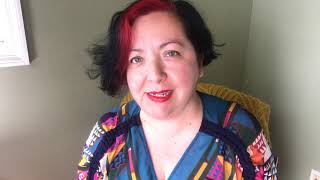 Alexandra Villasante accepts the 2020 Lambda Literary Award in LGBTQ Children's/Young Adult