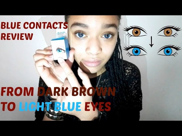 Artistiek maïs Ongemak Blue contacts Etos review/light blue on dark brown eyes |  PierceTheLittlegirl - YouTube