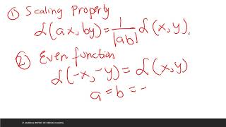 Signals 1: Point &amp; Line Impulse; Comb &amp; Sampling Function