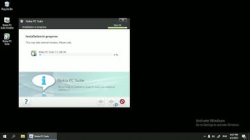 Nokia PC Suite working on Windows 10 with compatability settings for Windows XP SP2