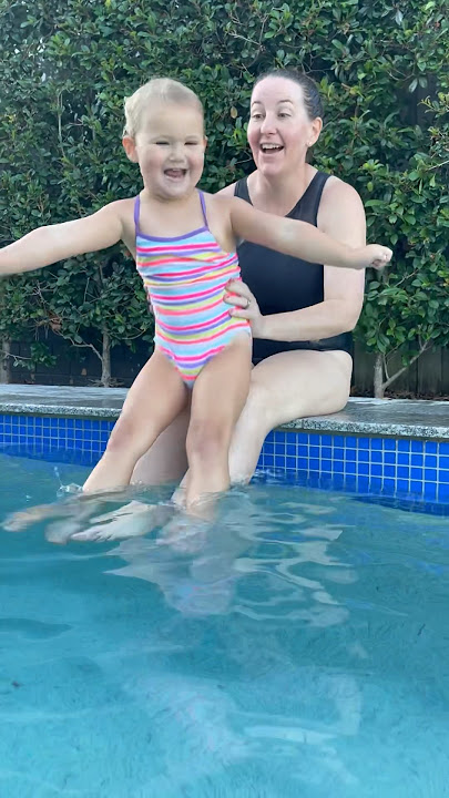 Backyard Swimming Pool Fun #babyswimming #toddlerlearning #swimmingpool #familytime #poolparty