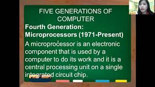 Famous Lesson 1 Five Generations of Computer Profile