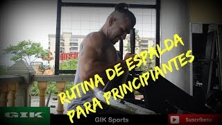 Rutina de espalda para principiantes