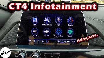 2023 Cadillac CT4 — Infotainment Review | Touchscreen, Apple CarPlay, Android Auto How-To
