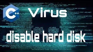 C++ Programming || Batch Virus Code to disable All Hard Disk || Hacking Tool in C++