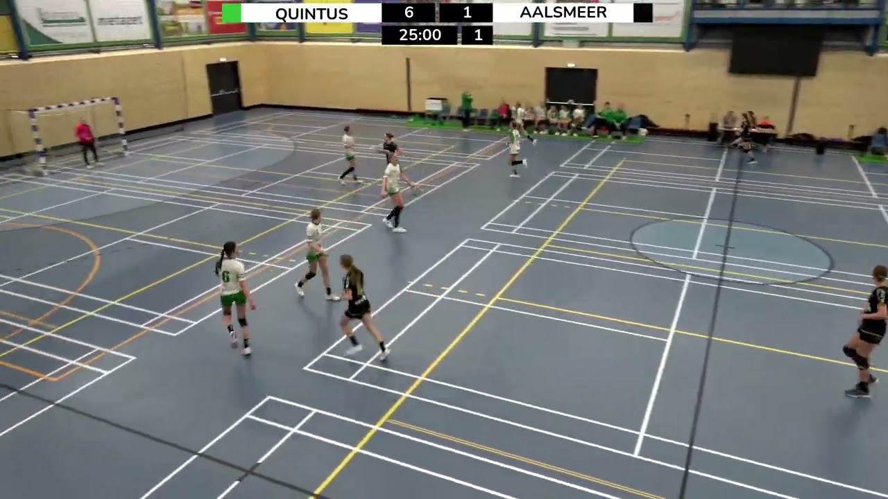 Quintes DB1  vs  HV Aalsmeer DB1  1ste helft