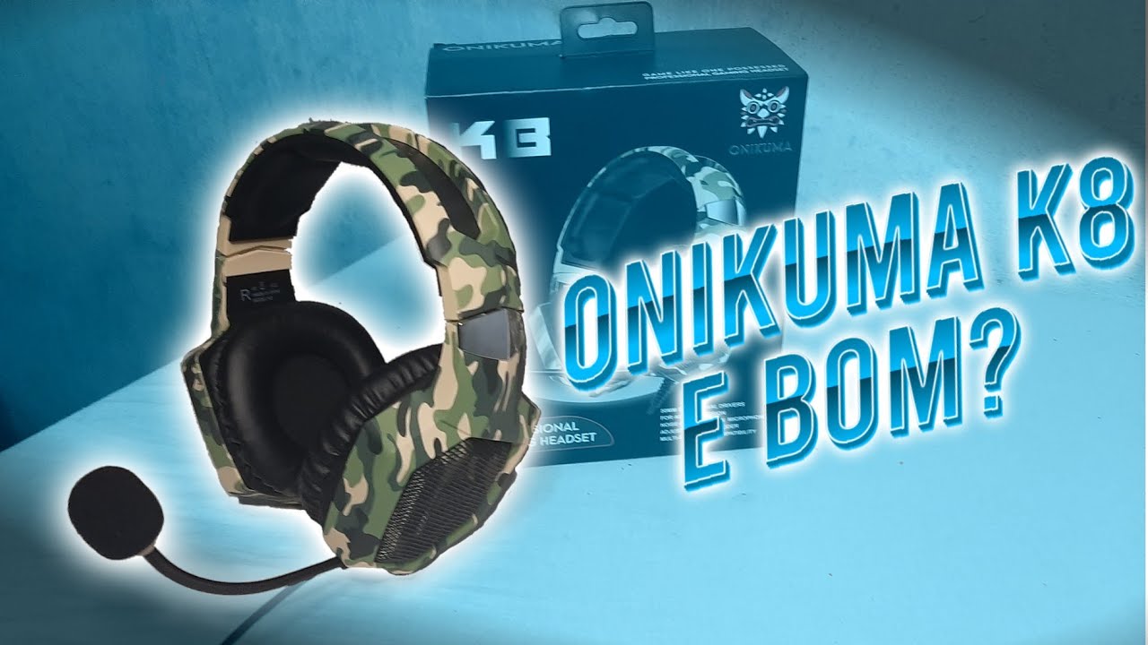 unboxing hadset gamer onikuma k8 é Bom? - YouTube