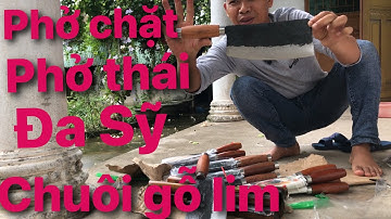 Dao phở chặt, phở thái Đa Sỹ chuôi gỗ lim của Căn Dao NHà Bếp #1