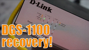 DLink DGS-1100-10MP recovery