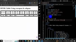 Master HTML & CSS Tables: Create Stunning Timetables with Rowspan & Colspan!