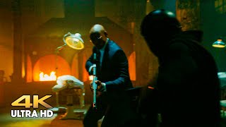 Shootout at the Continental against the soldiers of the Klan Board. John Wick 3
