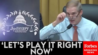 BREAKING NEWS: Jim Jordan Plays Video For Judiciary Cmte To Show Free Speech Threats At Colleges