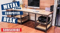 Metal & Wood Computer Desk Build | JIMBOS GARAGE 
