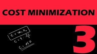 COST MINIMIZATION 3 - microeconomic problems