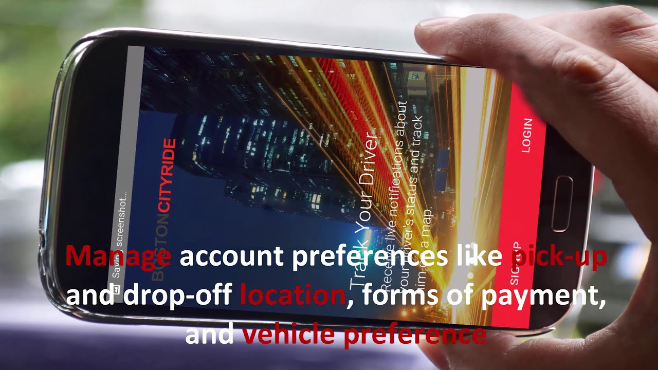 Boston City Ride Limo Service App for all your Boston limo, Car Service and Boston Airport Limo