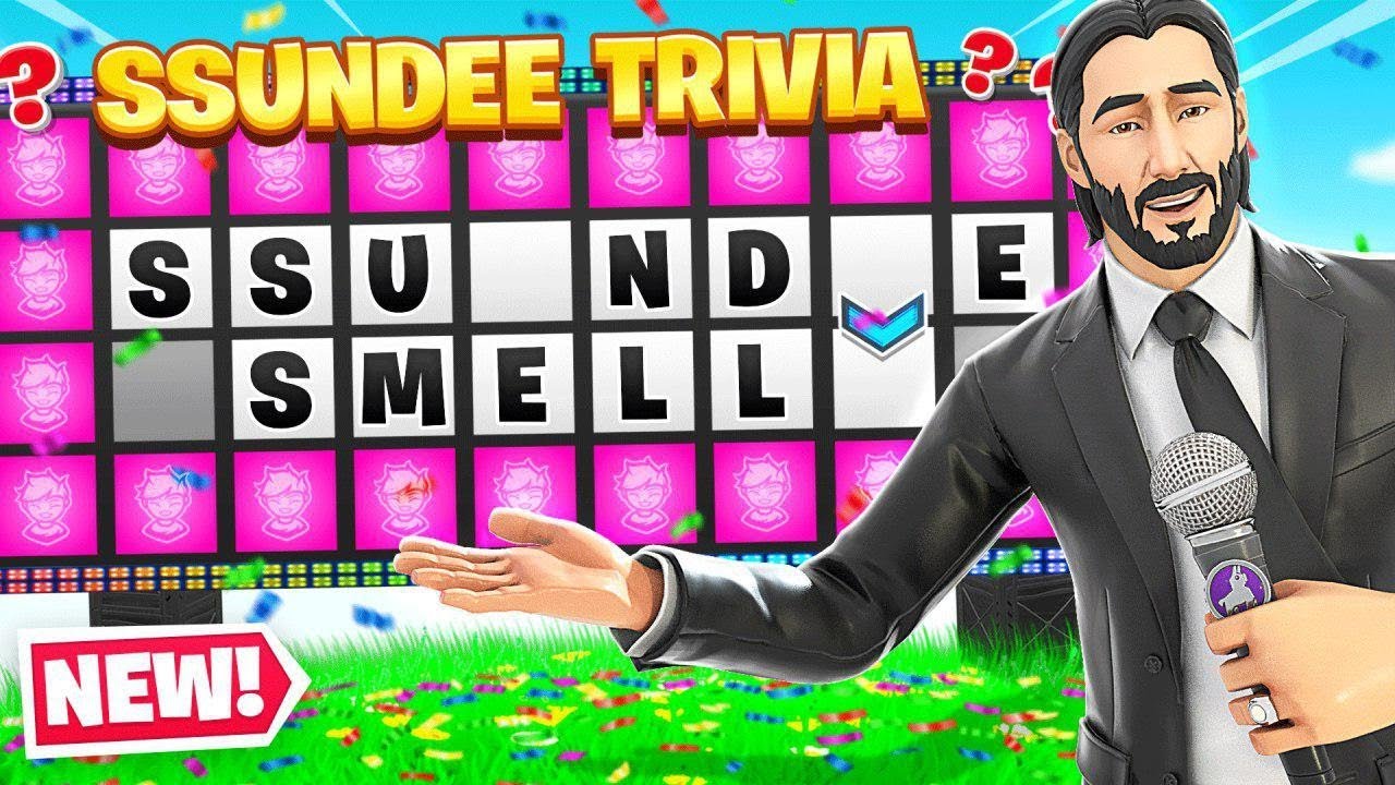 Completing The Ssundee Quiz Fortnite Youtube