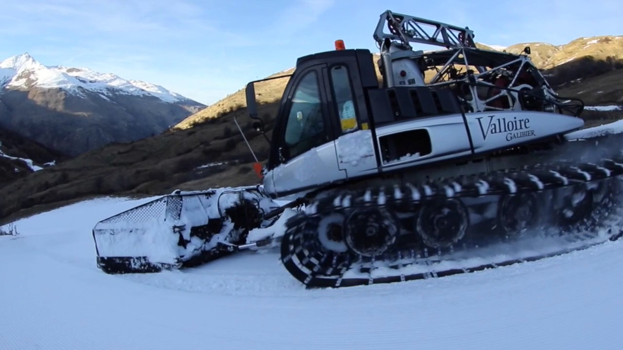 Preparation du domaine skiable de Valloire 13 Décembre 2016