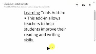 The Learning Tools Add In for the Microsoft OneNote Classroom Notebook