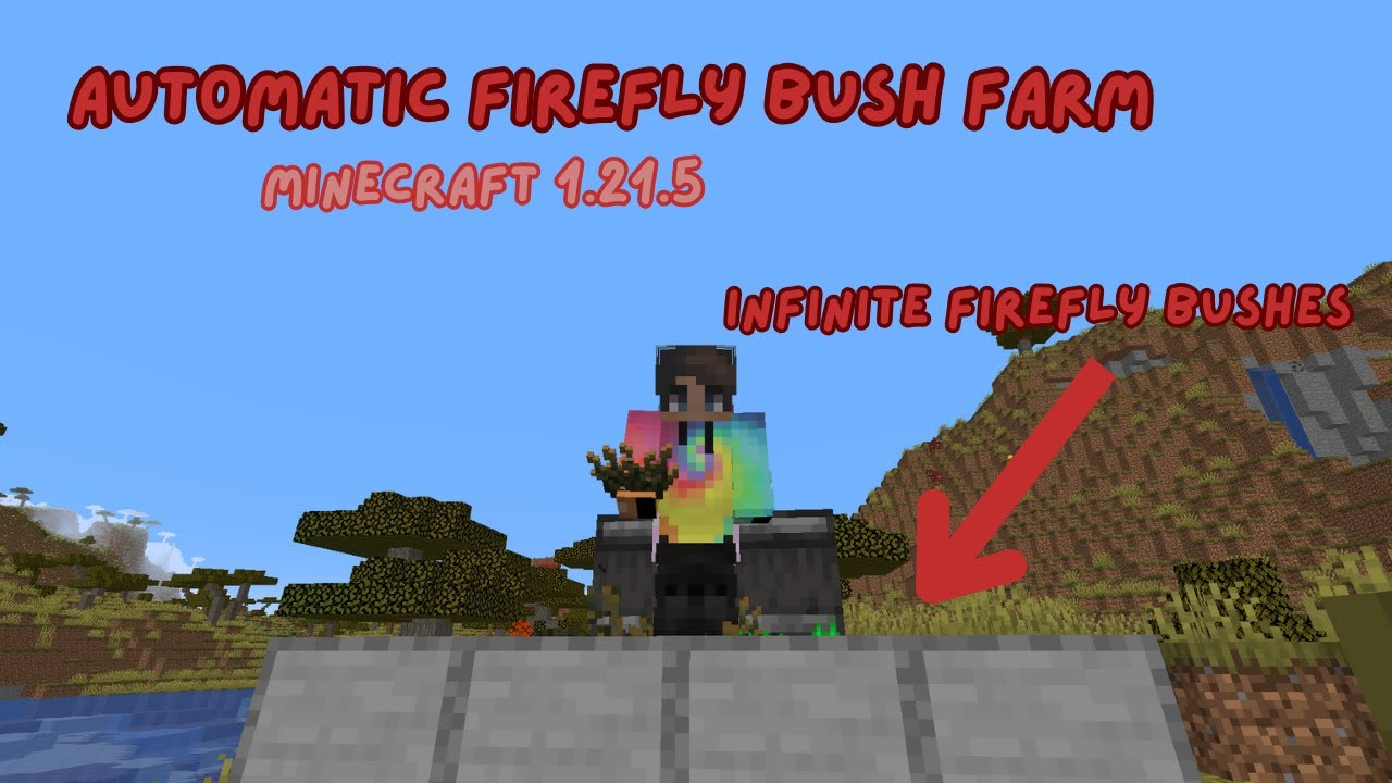 Minecraft NEW FIREFLY BUSH FARM 1.21.5