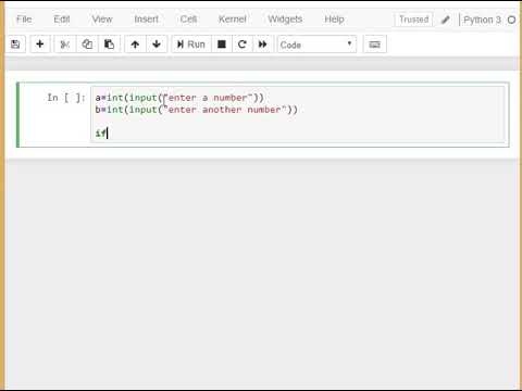 python 4  if else , larger of two numbers