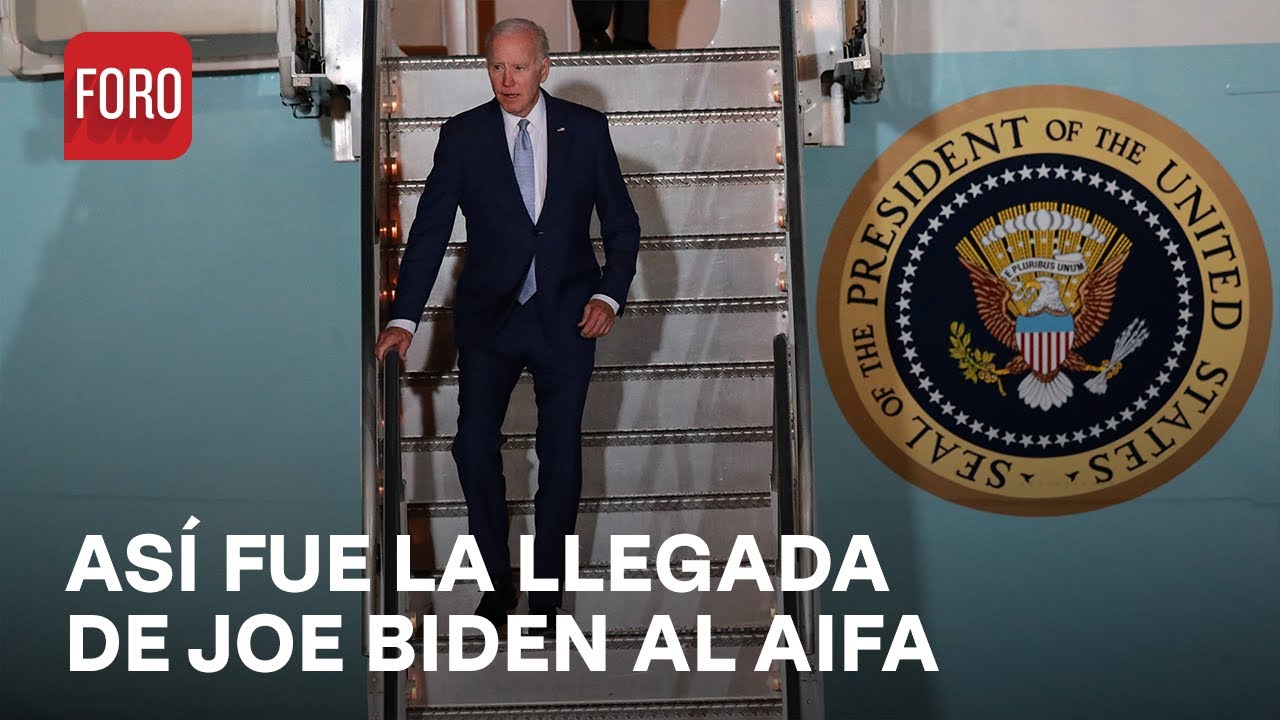 Joe Biden, presidente de Estados Unidos, aterriza en el AIFA - Las Noticias
