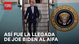 Joe Biden, presidente de Estados Unidos, aterriza en el AIFA  Las Noticias