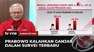 Hasil Survei LSI Denny JA: Elektabilitas Ganjar 'Ditiban' Prabowo | Kabar Petang tvOne