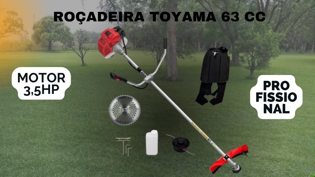 A Roçadeira Toyama 63 Cilindradas é boa? - YouTube