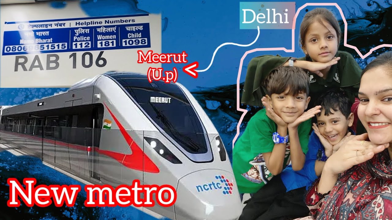 New Metro from Meerut (U.p) #enjoyed_time #placestovisit #happy #metro #delhi #meerut 