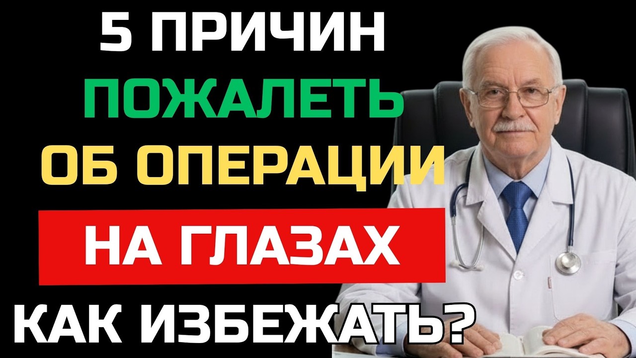 5 причин, почему жалеют об операции на катаракте — и как их избежать | ЗДОРОВЬЕ ПОЖИЛЫХ