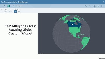 SAP Analytics Cloud Rotating Globe Custom Widget with amCharts