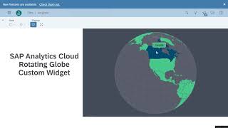SAP Analytics Cloud Rotating Globe Custom Widget with amCharts