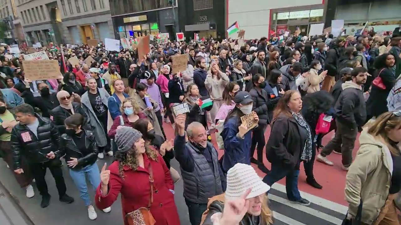 Pasletine March and Protest against GAZA in New York city!!!! 