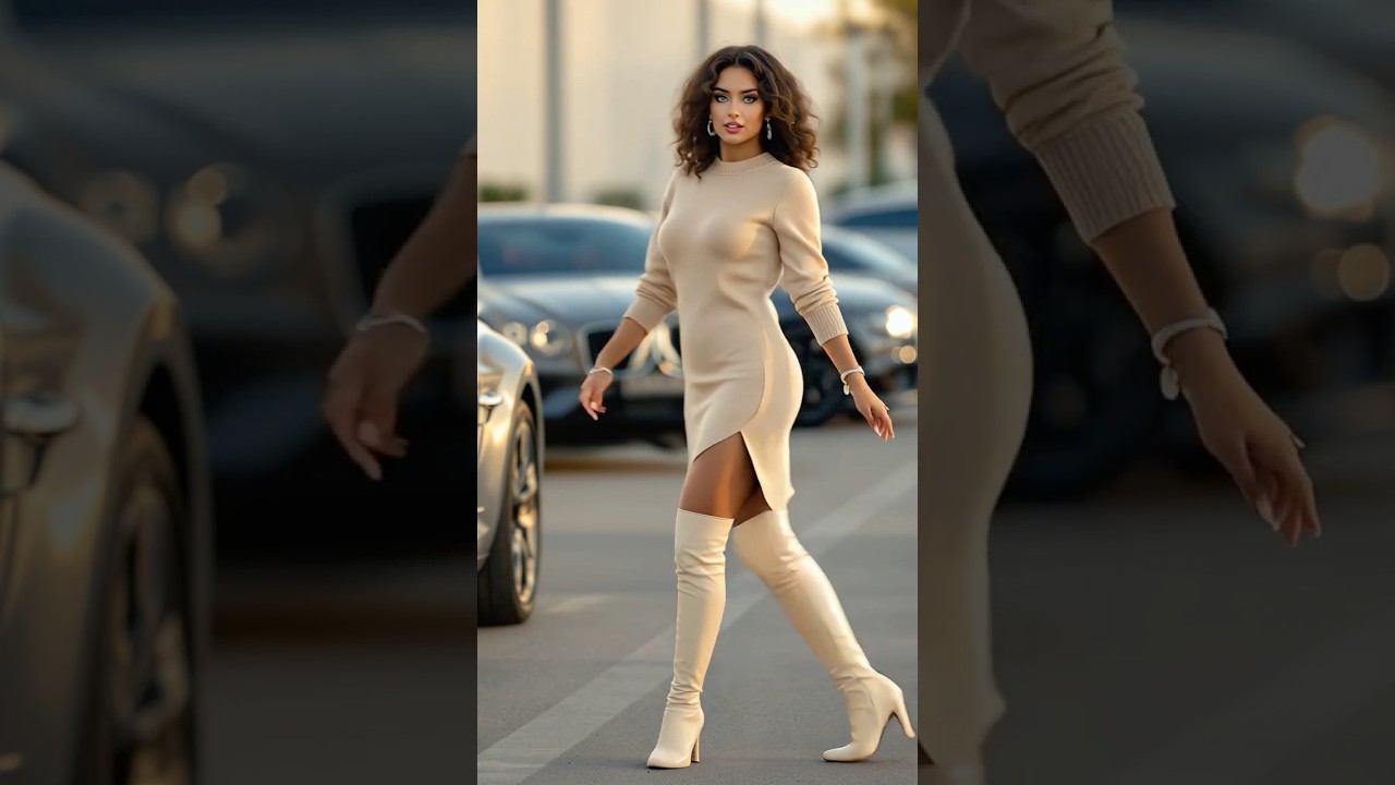 Champagne Warmth. Stunning Sweater. Beautiful Boots That Empower 🥀