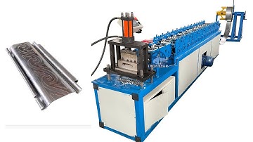 Slot shutter door roll forming machine in Saudi Arabia | Punching hole shutter door forming machine