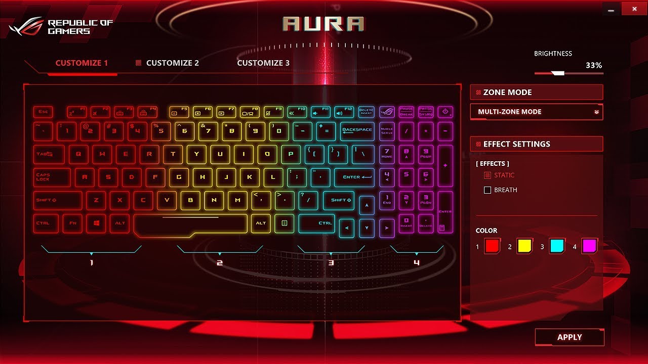 Rog: How Change Keyboard Colour (RGB Settings - ROG Aura Core) - YouTube