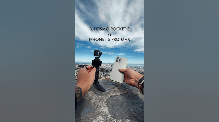 DJI Osmo Pocket 3 vs iPhone 15 Pro