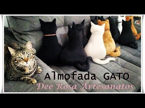 Capa De Almofada Desenho Gatos