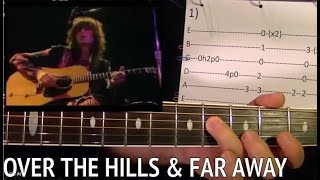 Over The Hills And Far Away Intro Led Zeppelin Guitar Lesson Youtube