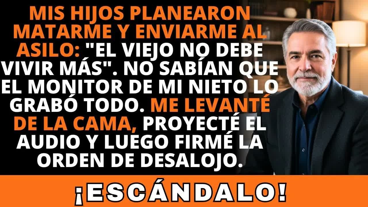 Llevaba tres meses fingiendo estar en coma después de un derrame, escuchando a mis propios hijos planear mi funeral, repartirse mi casa y elegir el asilo de mala muerte donde iban a abandonarme....