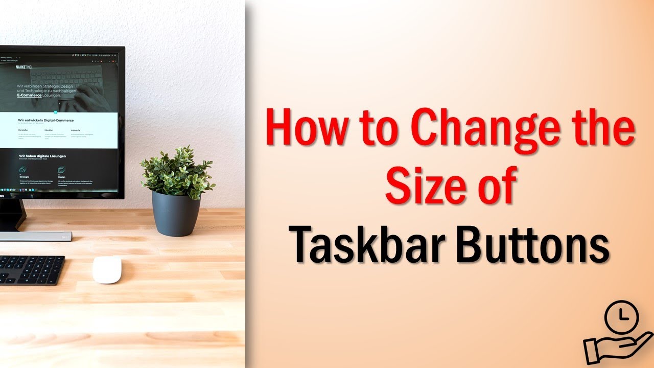 How to Change the Size of Taskbar Buttons (Resize the Taskbar Icons ...