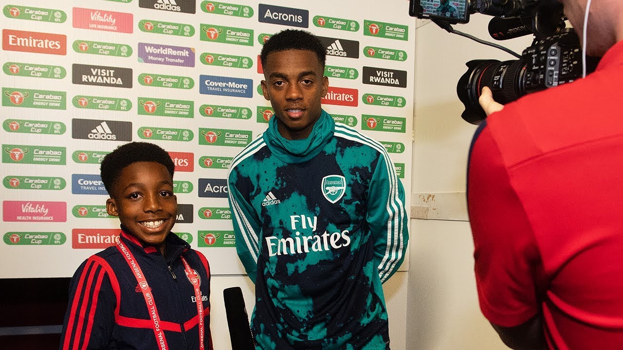 Junior Gunners takeover | ❤️ Joe Willock makes a JG's dream come true お嬢様