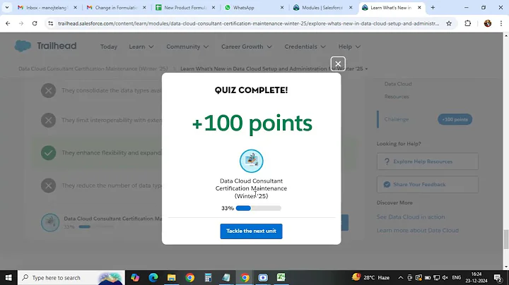 Data Cloud Consultant Certification Maintenance (Winter '25) | Trailhead 2025 | US Guide