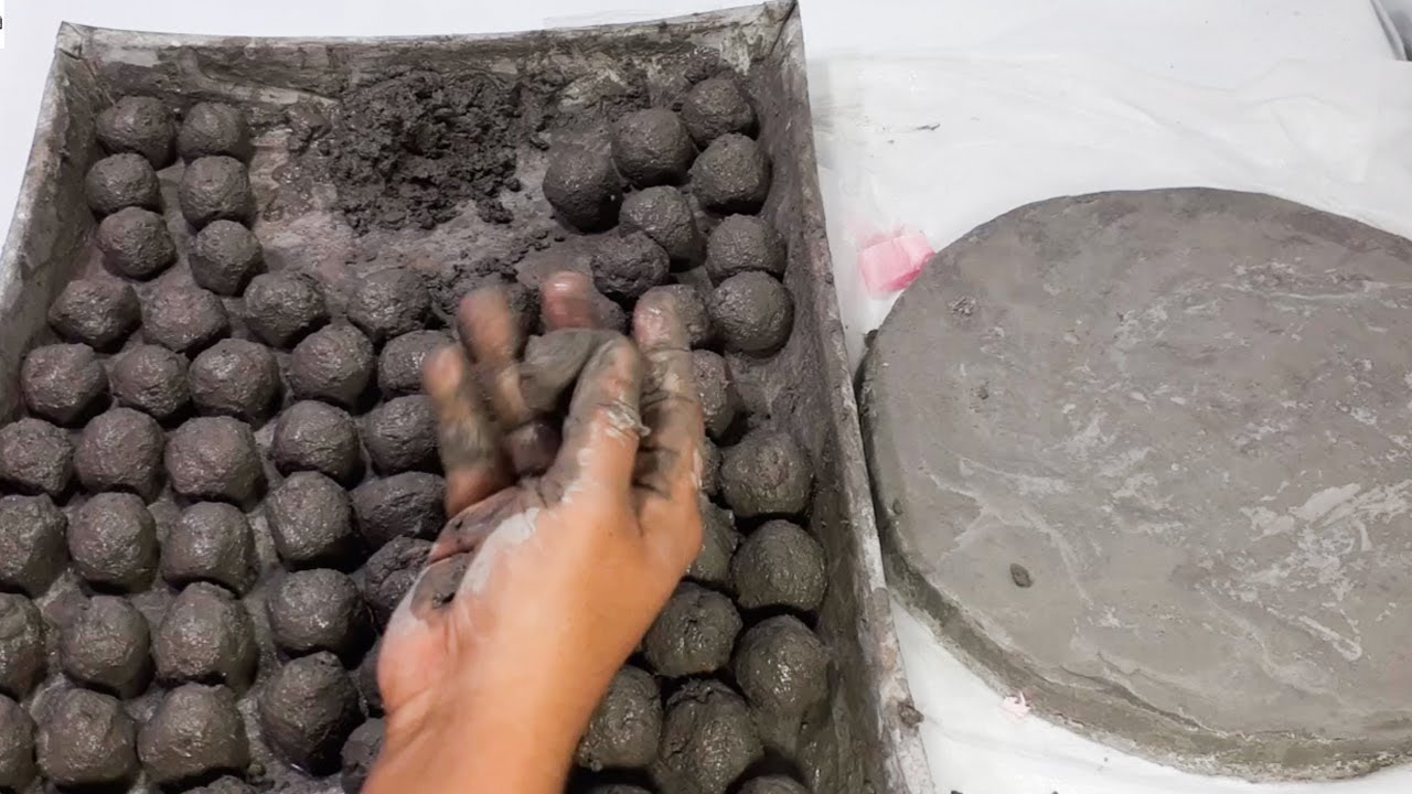 Flower pot making from styrofoam and cement How to make flower pot