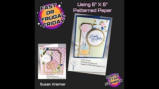 Using 6"X6" Patterned Paper for a Quick Card