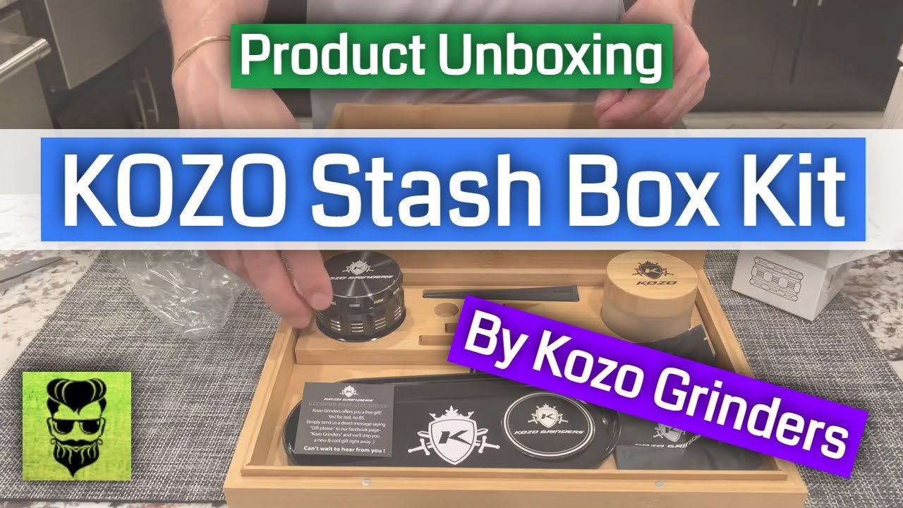 Unboxing: Kozo XL Wood Stash Box Kit with Magnetic Top