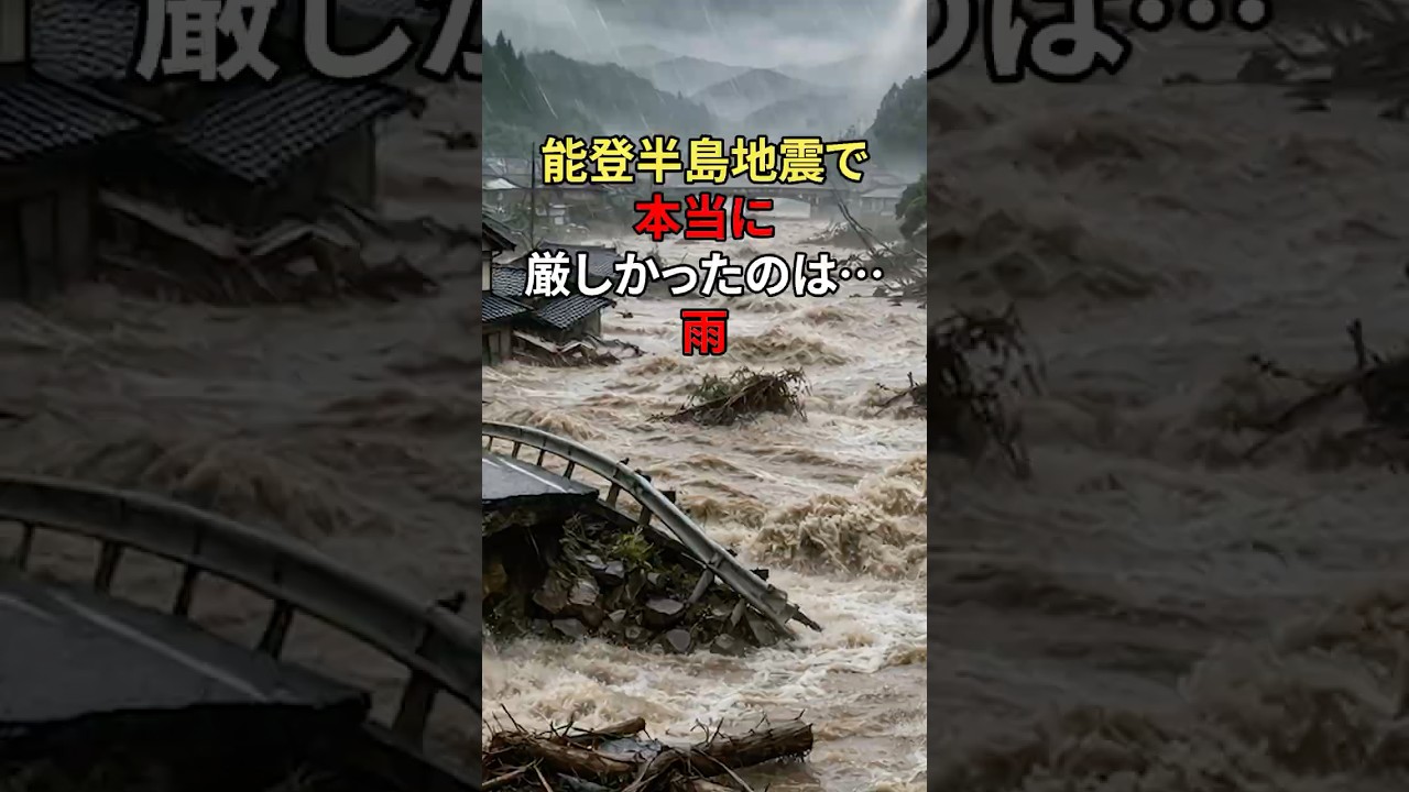 災害で一番怖いのは雨#地震 #災害 #防災 #ライフハック #雑学