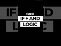 If + And Logic | Excel Tips | #shorts #ytshorts #explore